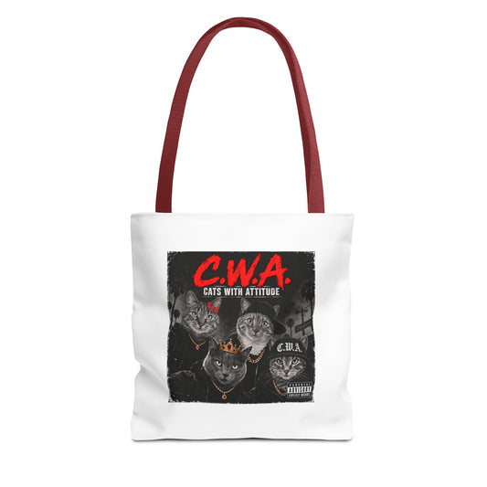Cats With Attitude (C.W.A.) — Tote Bag 13 x 13