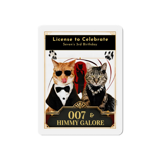 "License to Celebrate" — Die-Cut Magnet