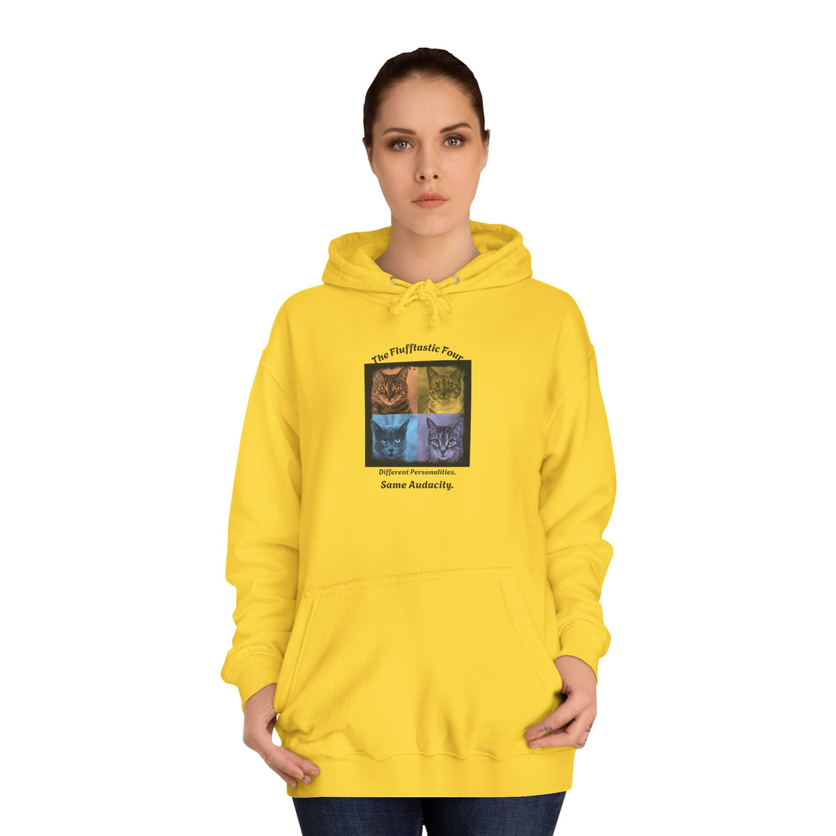 The Flufftastic Four — Unisex Graphic Hoodie
