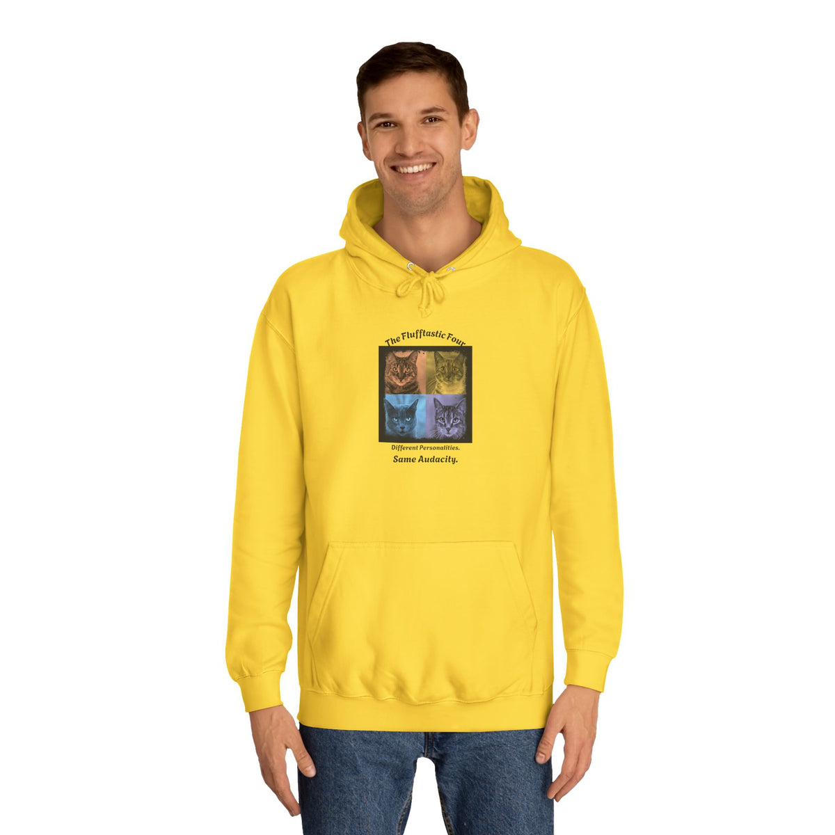 The Flufftastic Four — Unisex Graphic Hoodie