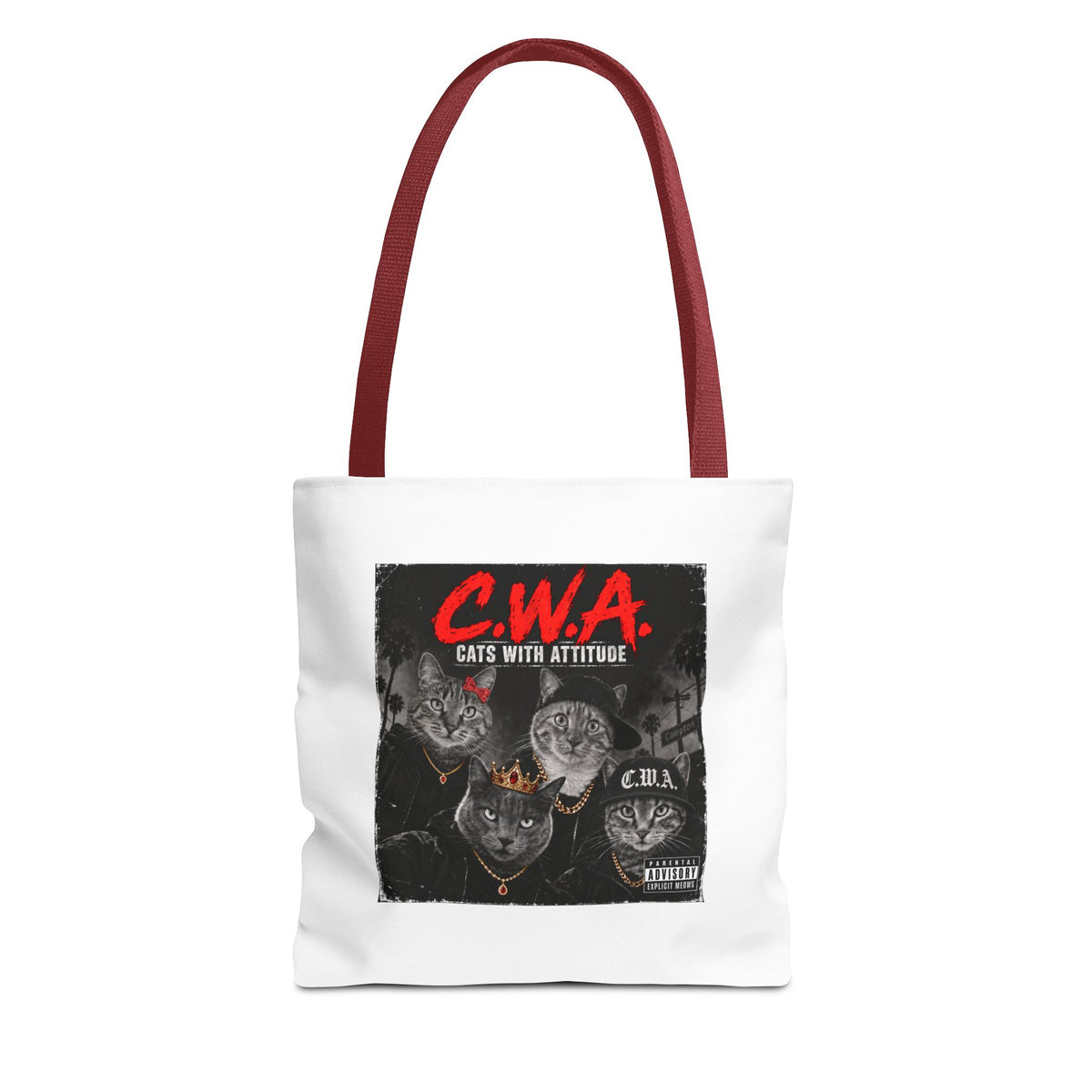 Cats With Attitude (C.W.A.) — Tote Bag 13 x 13