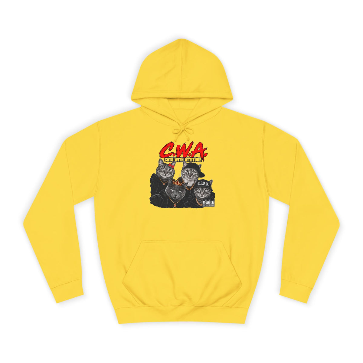 CWA Crew Graphic Hoodie — Vintage College Pullover