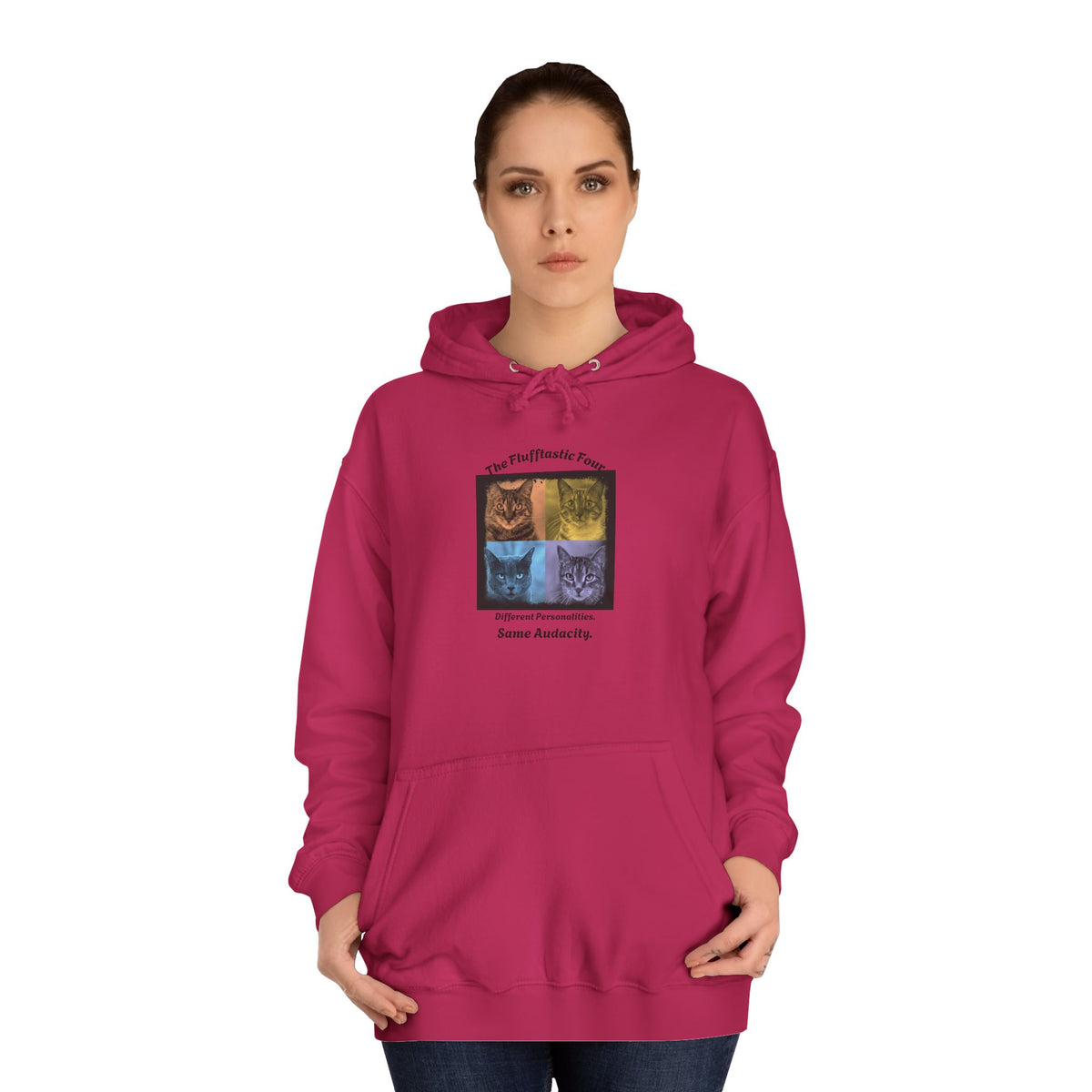 The Flufftastic Four — Unisex Graphic Hoodie