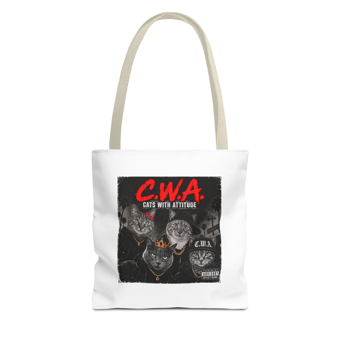 Cats With Attitude (C.W.A.) — Tote Bag 13 x 13