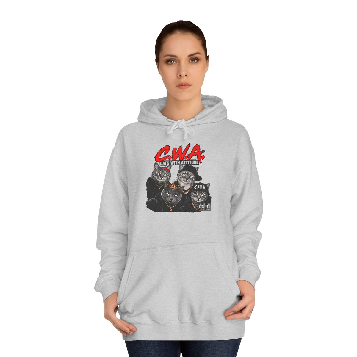 CWA Crew Graphic Hoodie — Vintage College Pullover