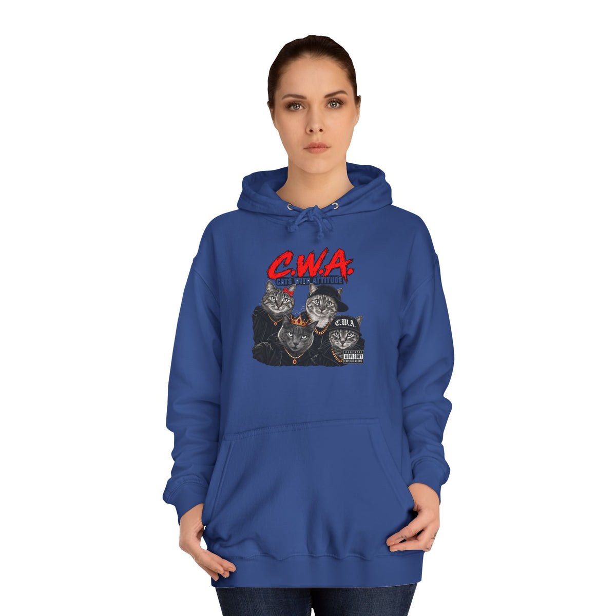CWA Crew Graphic Hoodie — Vintage College Pullover