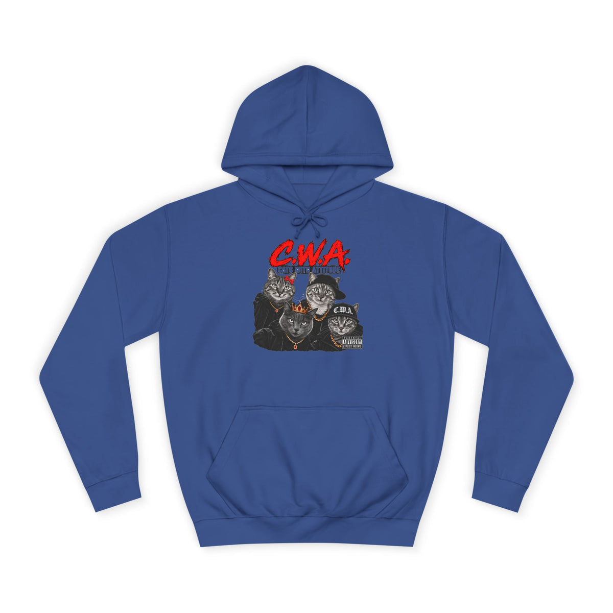 CWA Crew Graphic Hoodie — Vintage College Pullover