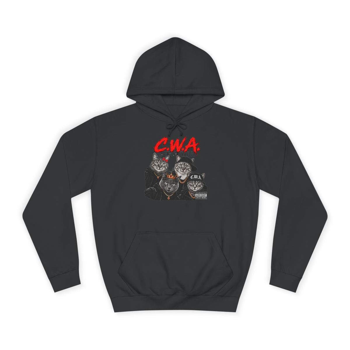 CWA Crew Graphic Hoodie — Vintage College Pullover
