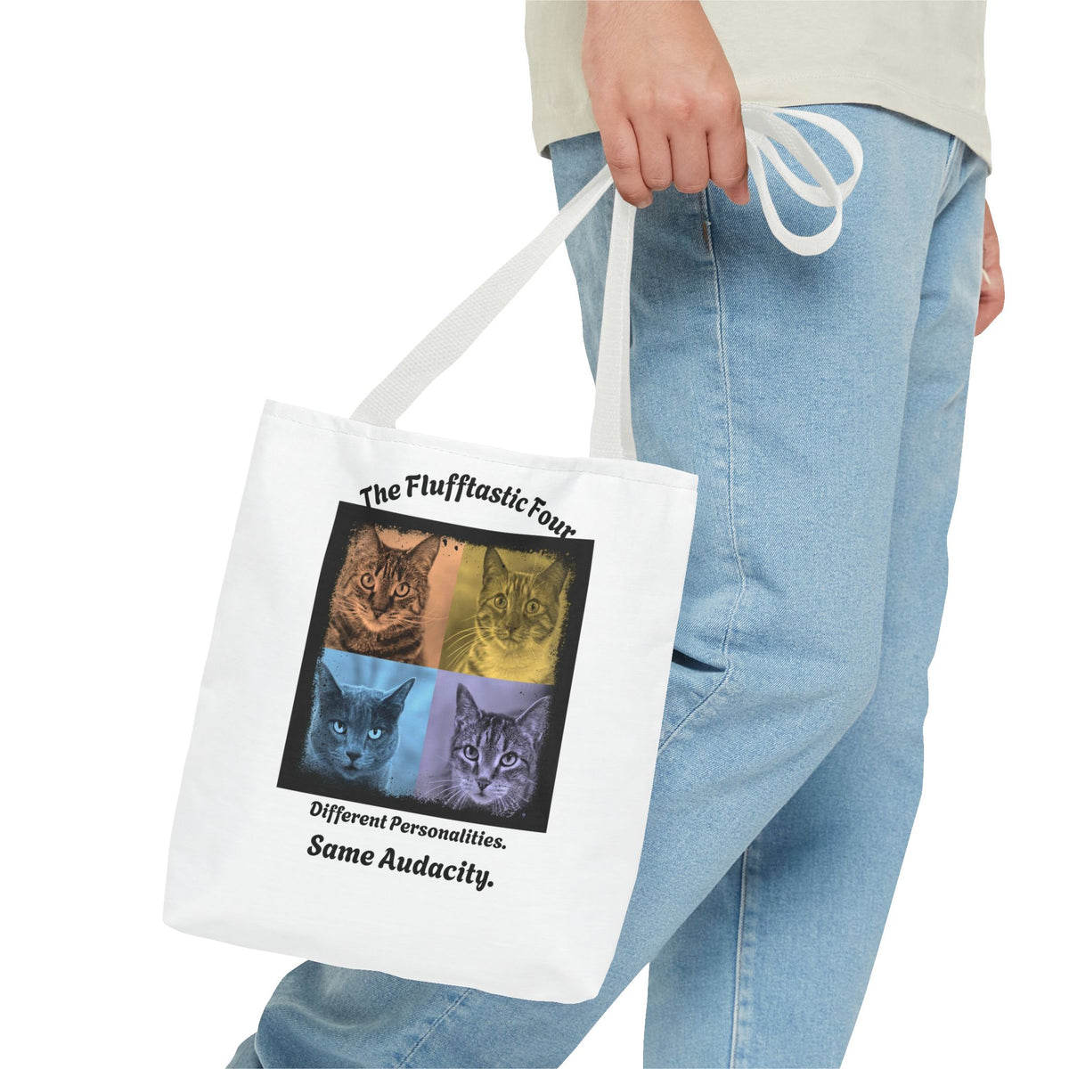 "The Flufftastic Four" — Tote Bag 13 x 13