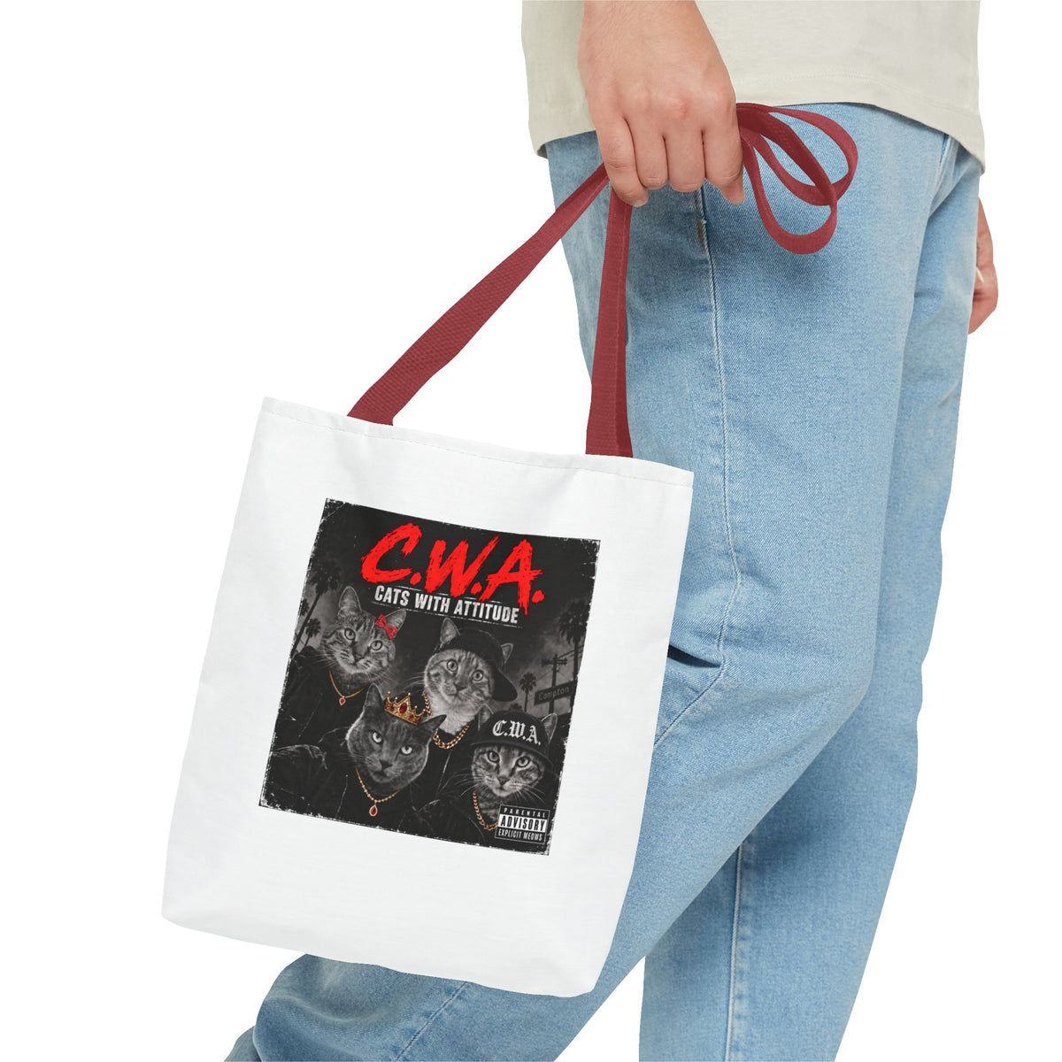 Cats With Attitude (C.W.A.) — Tote Bag 13 x 13