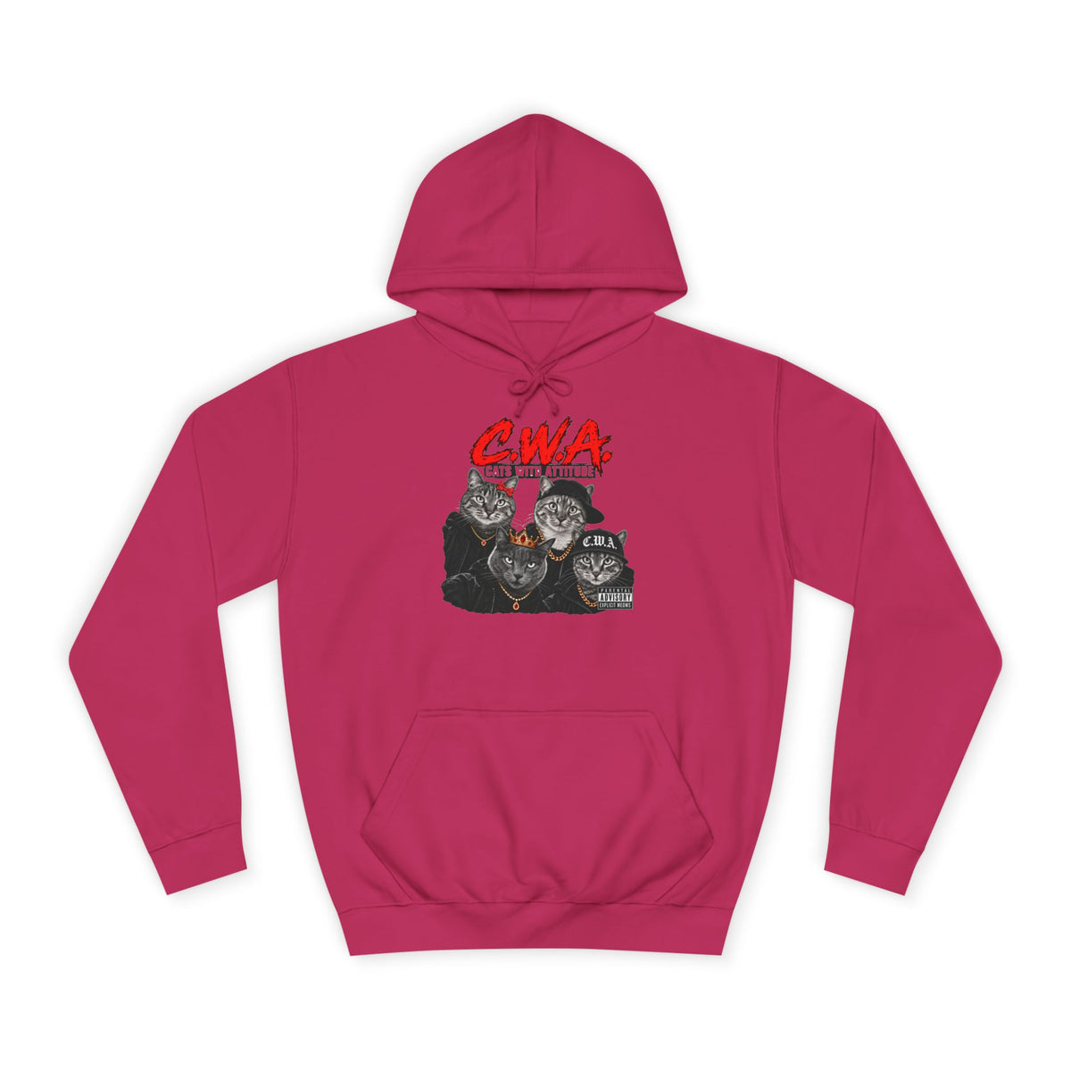 CWA Crew Graphic Hoodie — Vintage College Pullover