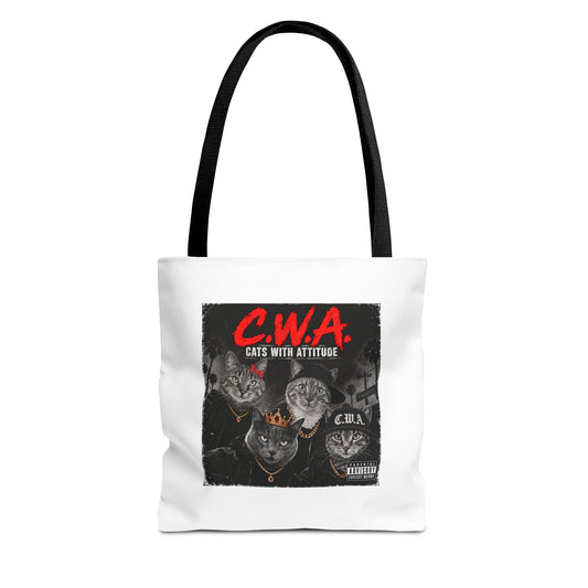 Cats With Attitude (C.W.A.) — Tote Bag 13 x 13
