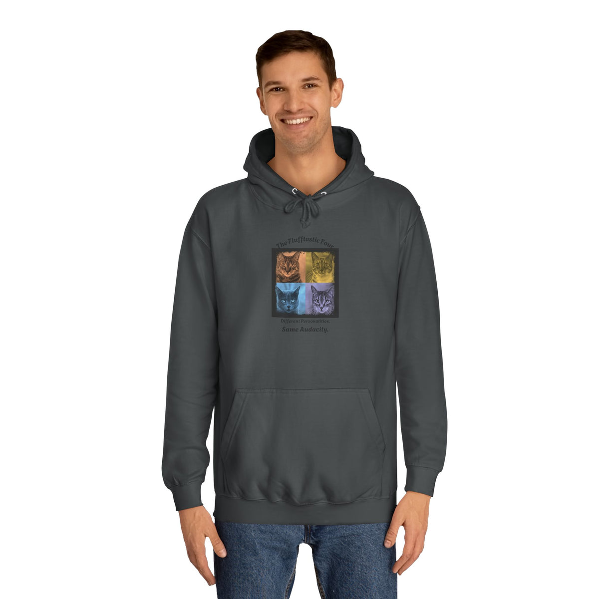 The Flufftastic Four — Unisex Graphic Hoodie
