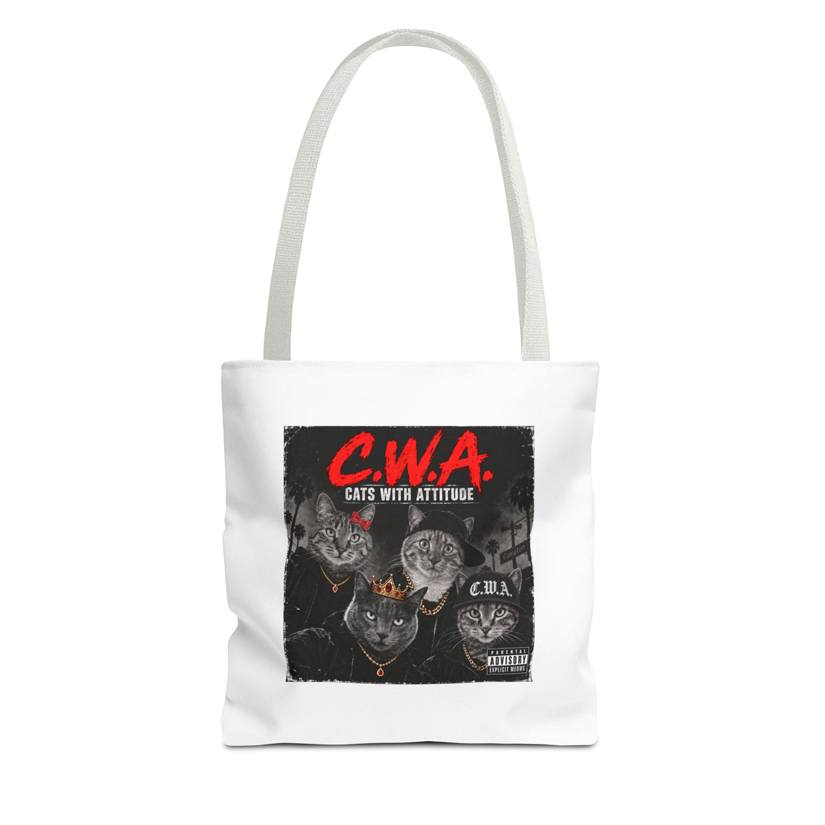 Cats With Attitude (C.W.A.) — Tote Bag 13 x 13