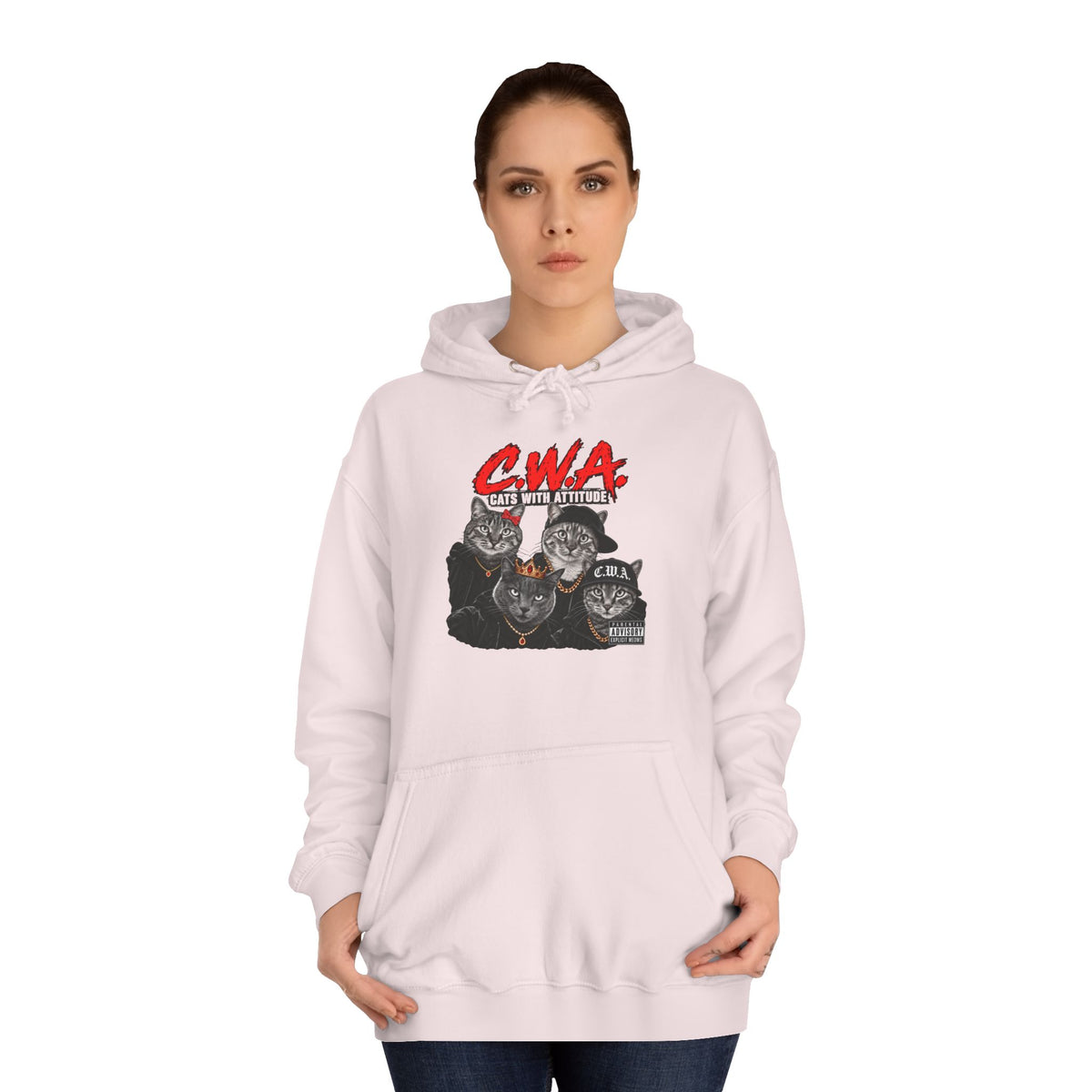 CWA Crew Graphic Hoodie — Vintage College Pullover