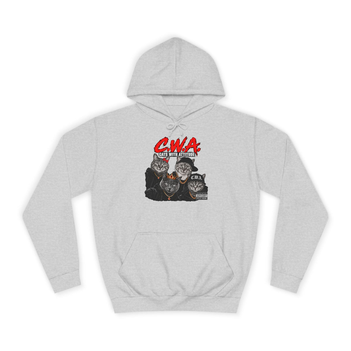CWA Crew Graphic Hoodie — Vintage College Pullover