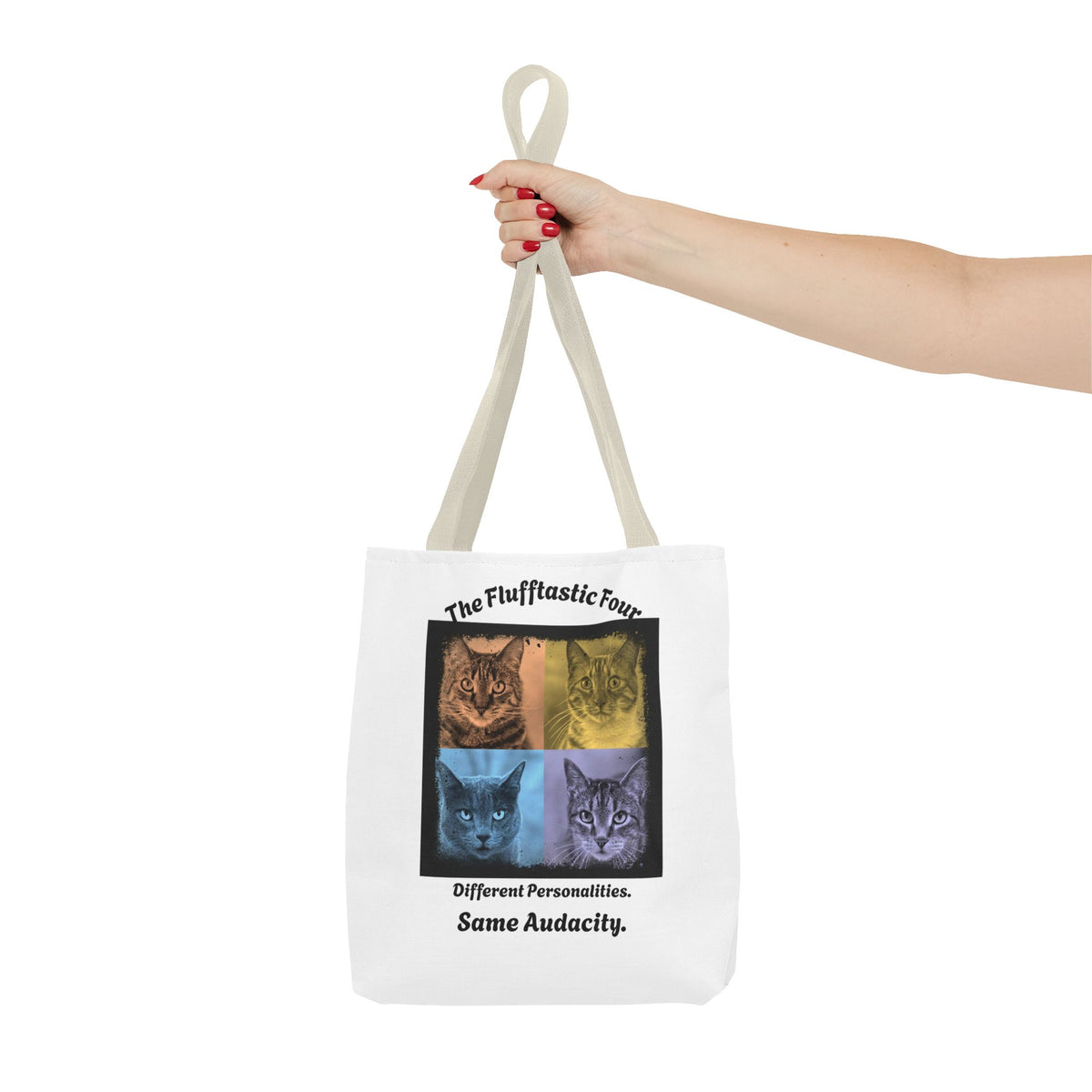 "The Flufftastic Four" — Tote Bag 13 x 13