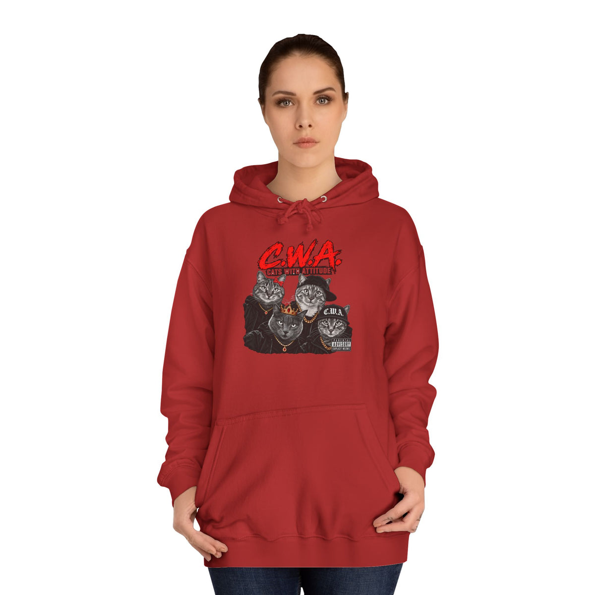 CWA Crew Graphic Hoodie — Vintage College Pullover