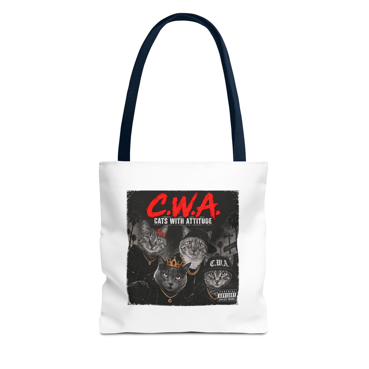 Cats With Attitude (C.W.A.) — Tote Bag 13 x 13