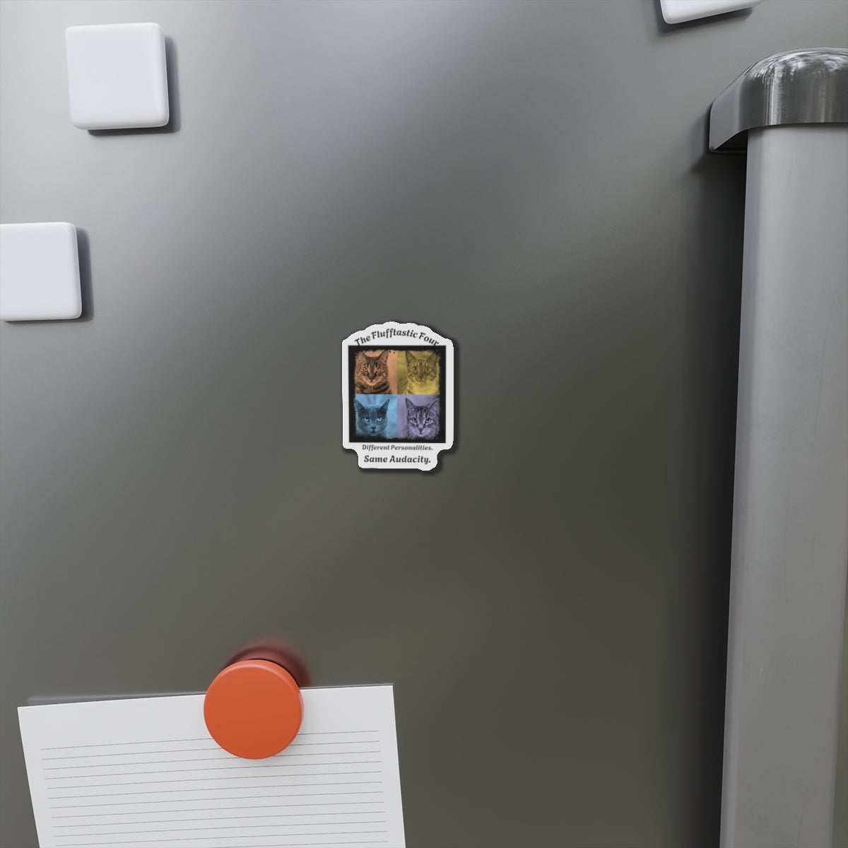 "The Flufftastic Four" —  Die-Cut Magnet