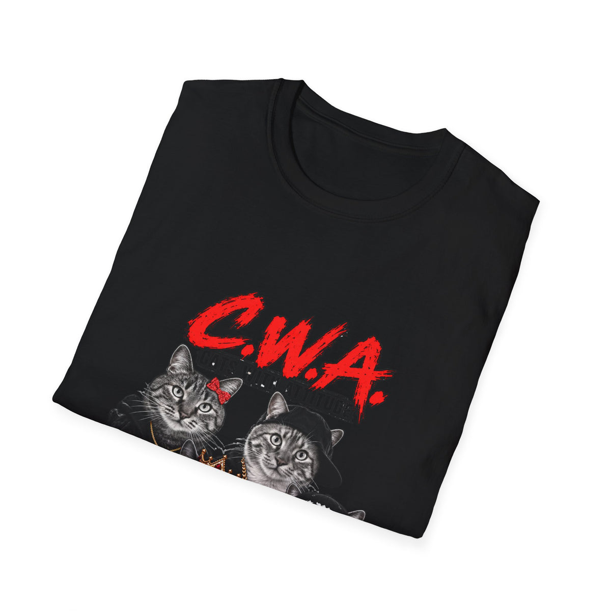 Cats With Attitude (CWA) Graphic T-Shirt —Unisex Novelty Tee