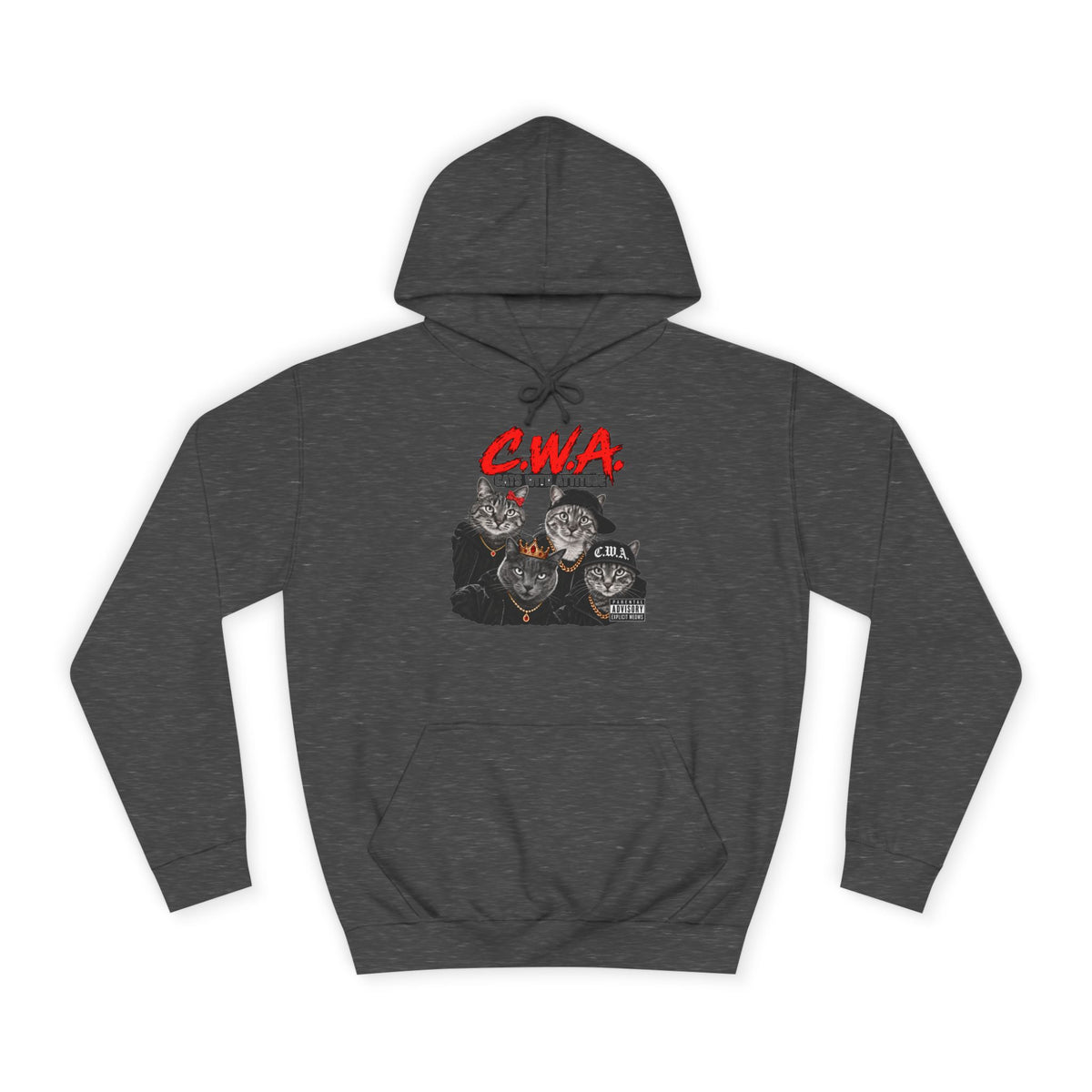 CWA Crew Graphic Hoodie — Vintage College Pullover