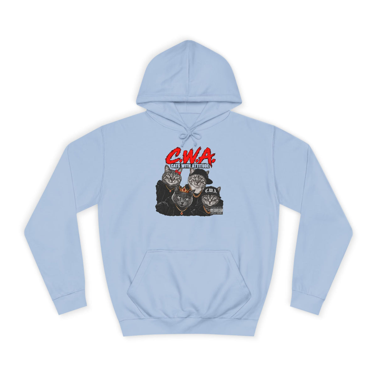 CWA Crew Graphic Hoodie — Vintage College Pullover