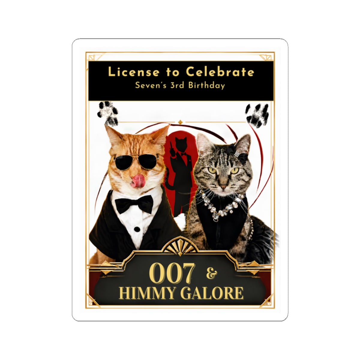 License to Celebrate — Kiss-Cut Sticker