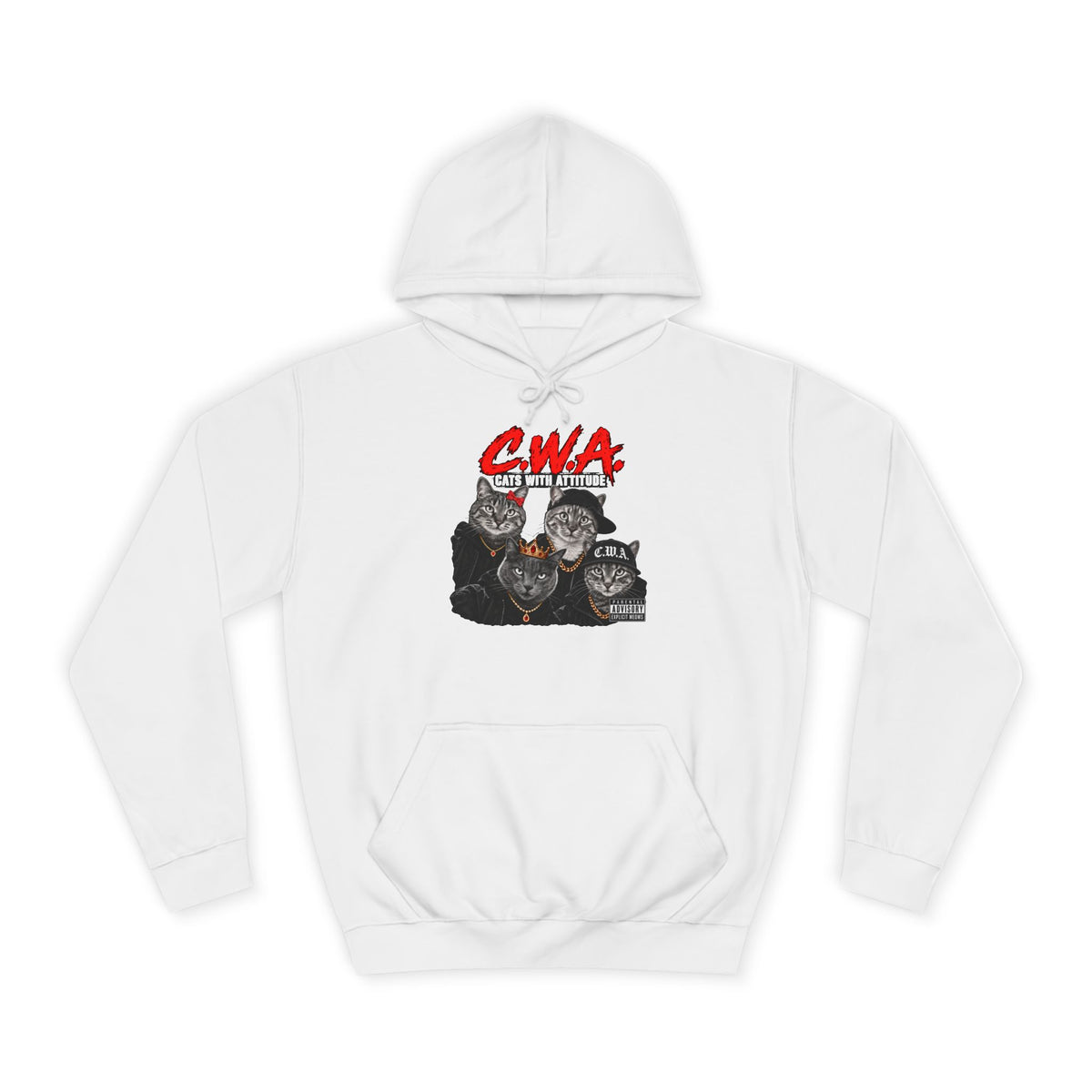 CWA Crew Graphic Hoodie — Vintage College Pullover