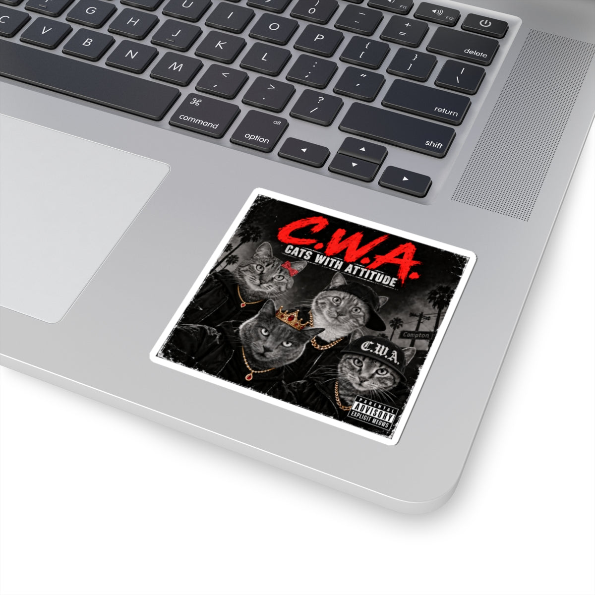 C.W.A. "Cats With Attitude" — Kiss-Cut Sticker