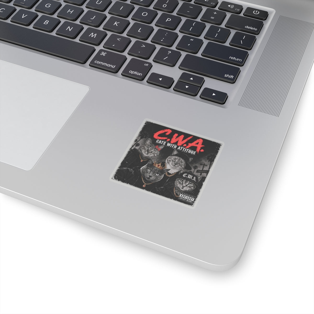 C.W.A. "Cats With Attitude" — Kiss-Cut Sticker
