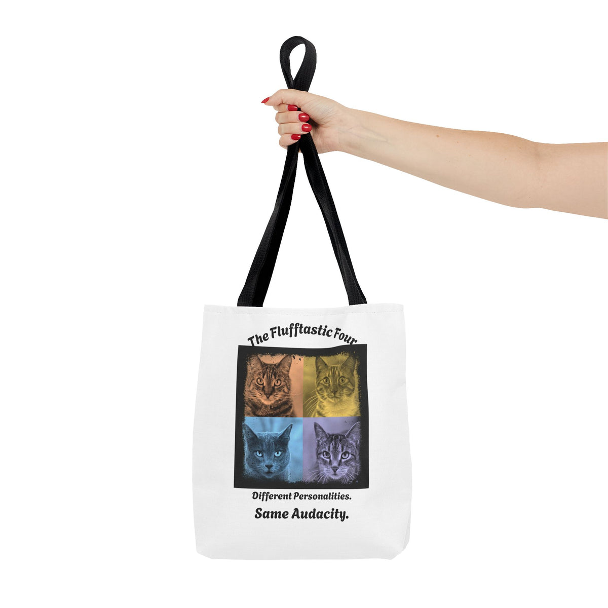 "The Flufftastic Four" — Tote Bag 13 x 13