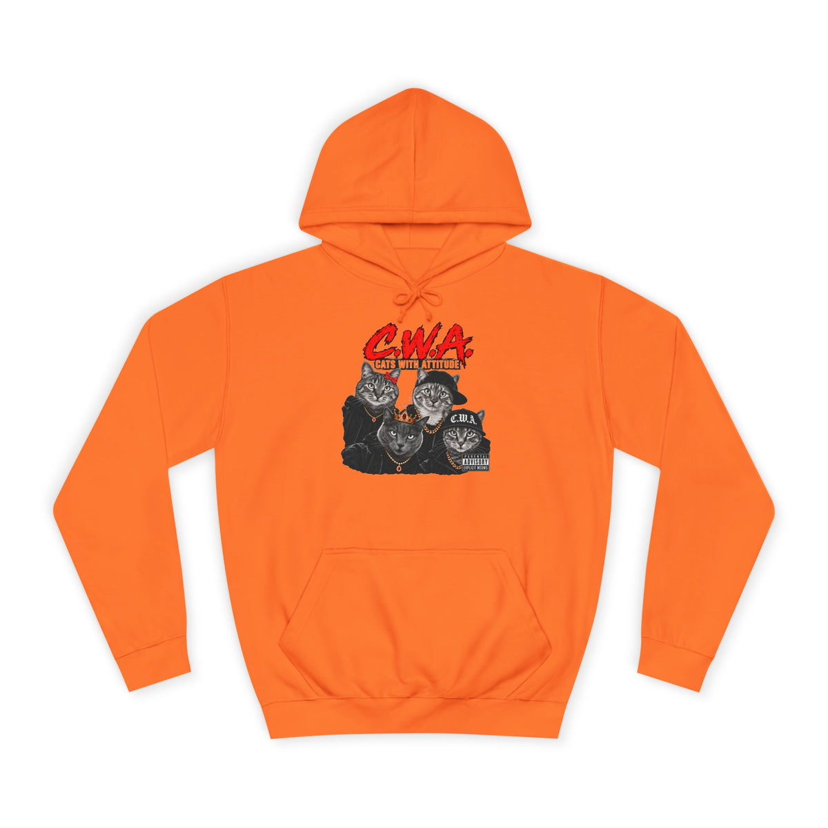 CWA Crew Graphic Hoodie — Vintage College Pullover