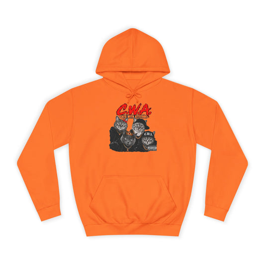CWA Crew Graphic Hoodie — Vintage College Pullover