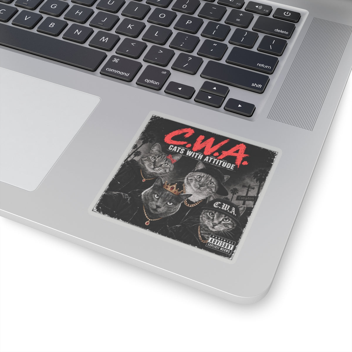 C.W.A. "Cats With Attitude" — Kiss-Cut Sticker