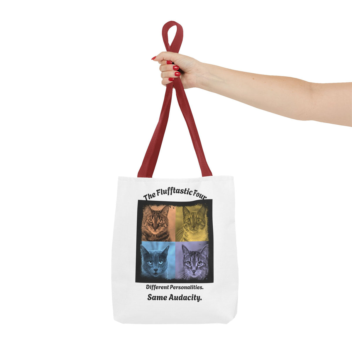 "The Flufftastic Four" — Tote Bag 13 x 13