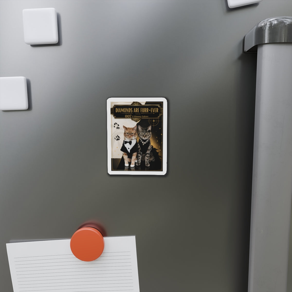 Diamonds Are Furr-Ever  — Die-Cut Magnet