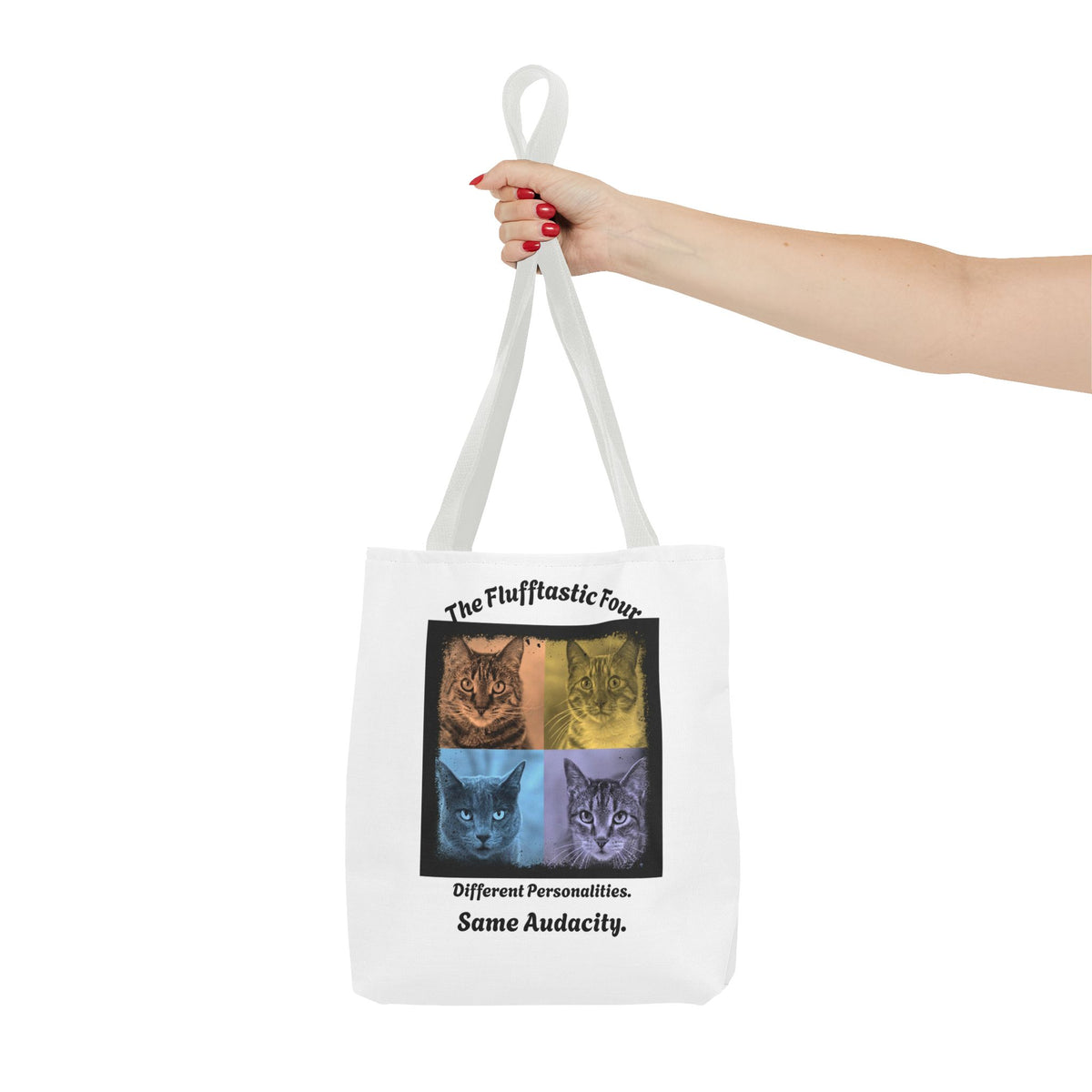 "The Flufftastic Four" — Tote Bag 13 x 13