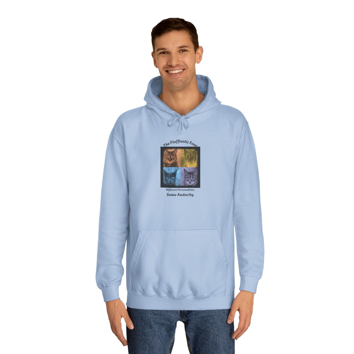 The Flufftastic Four — Unisex Graphic Hoodie