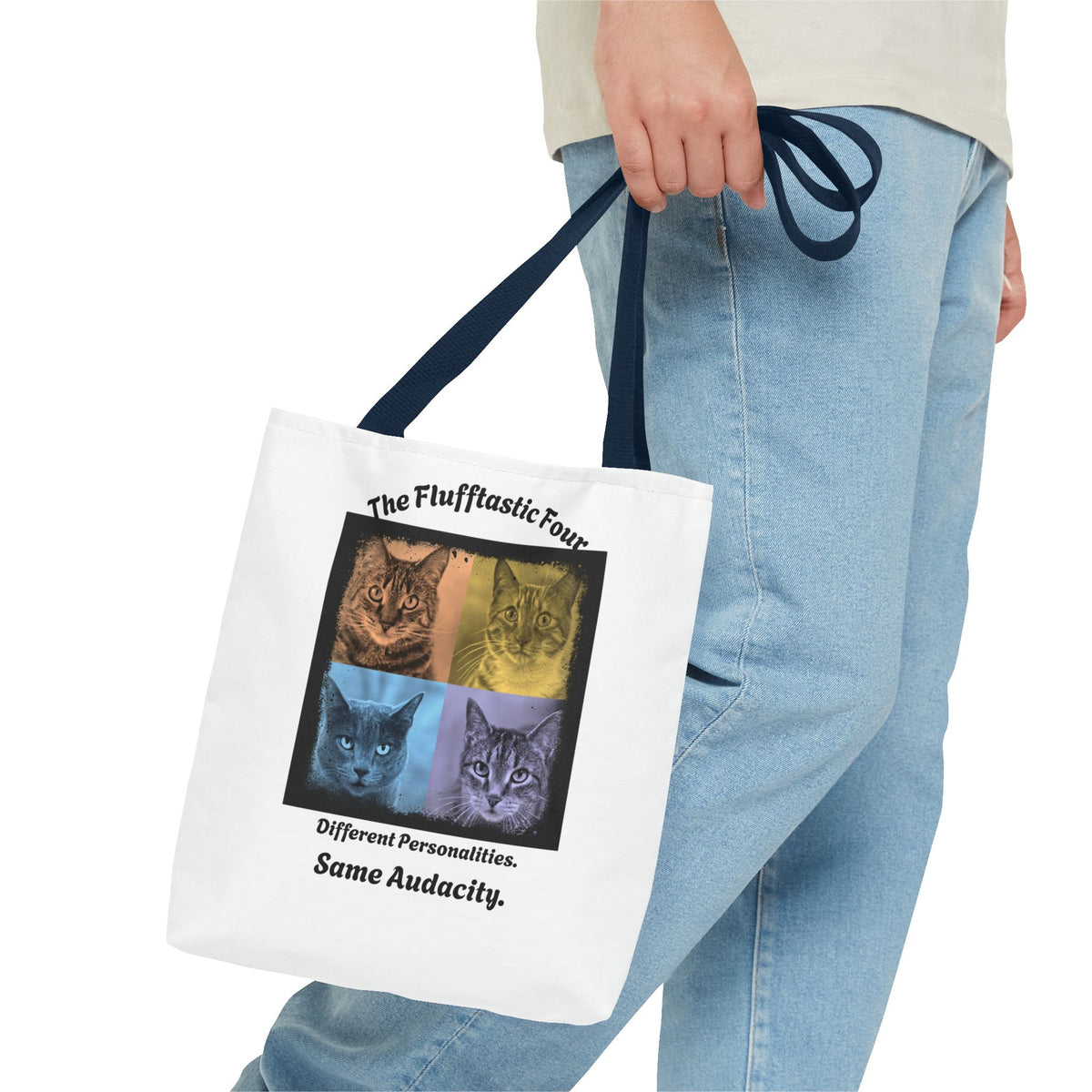 "The Flufftastic Four" — Tote Bag 13 x 13