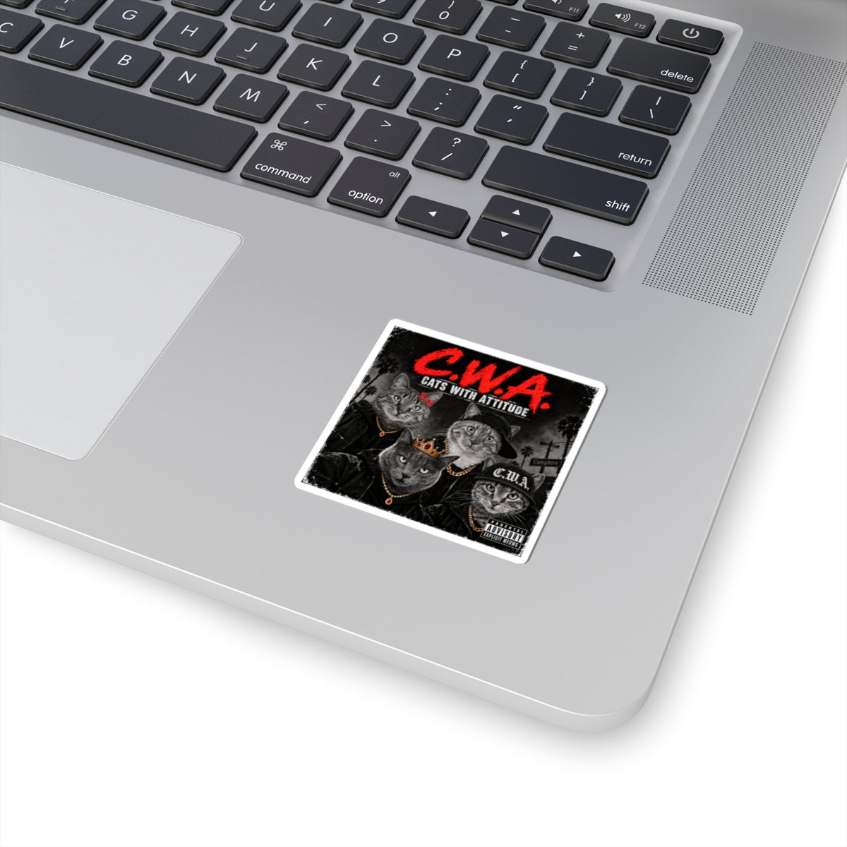 C.W.A. "Cats With Attitude" — Kiss-Cut Sticker