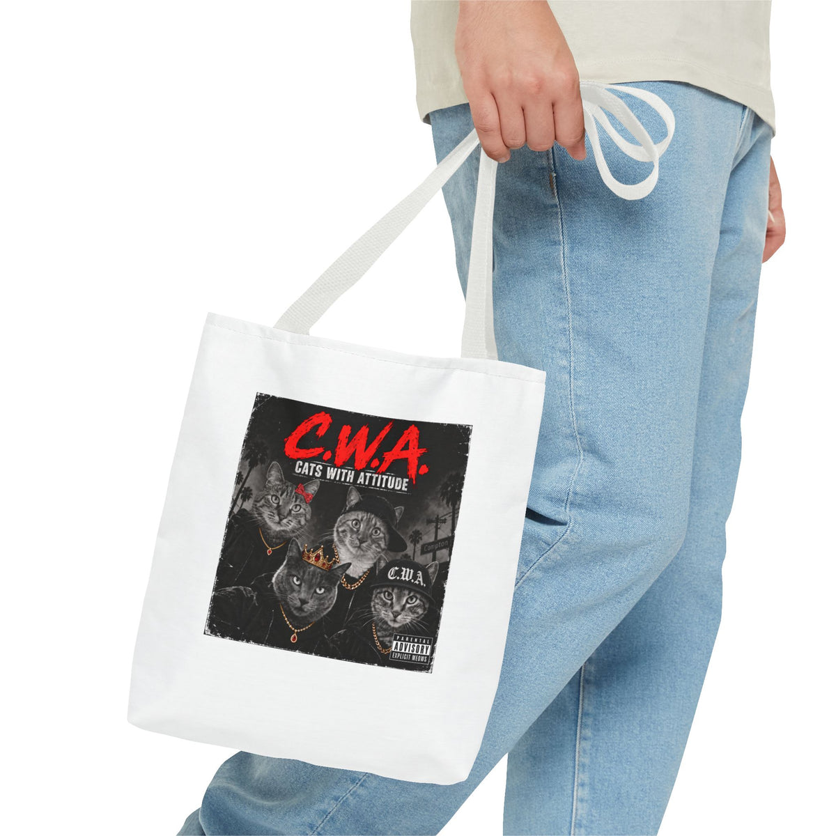 Cats With Attitude (C.W.A.) — Tote Bag 13 x 13