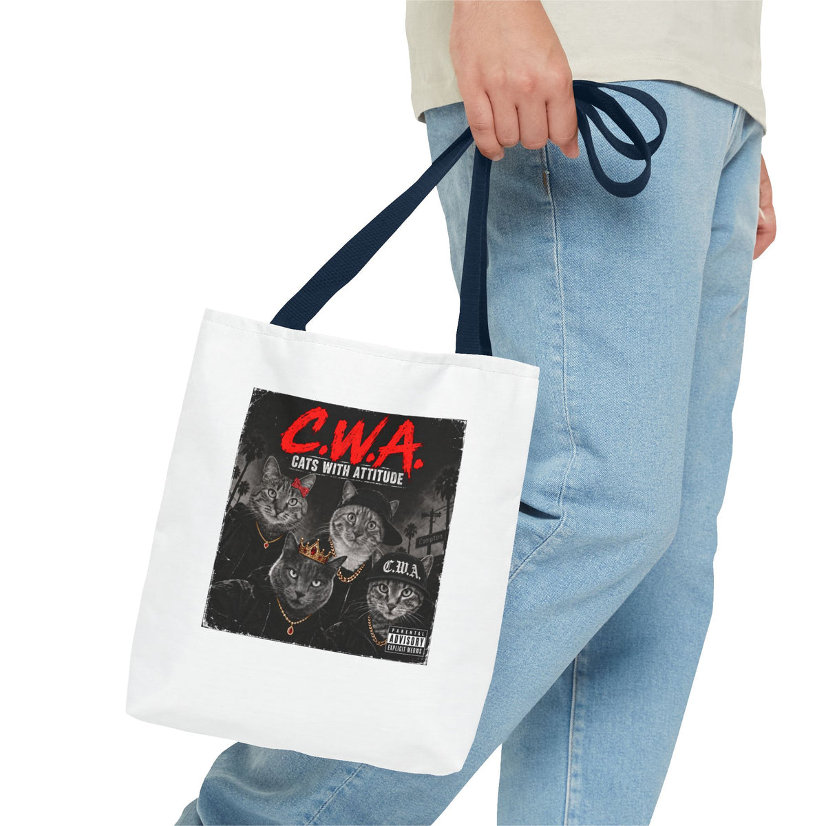 Cats With Attitude (C.W.A.) — Tote Bag 13 x 13