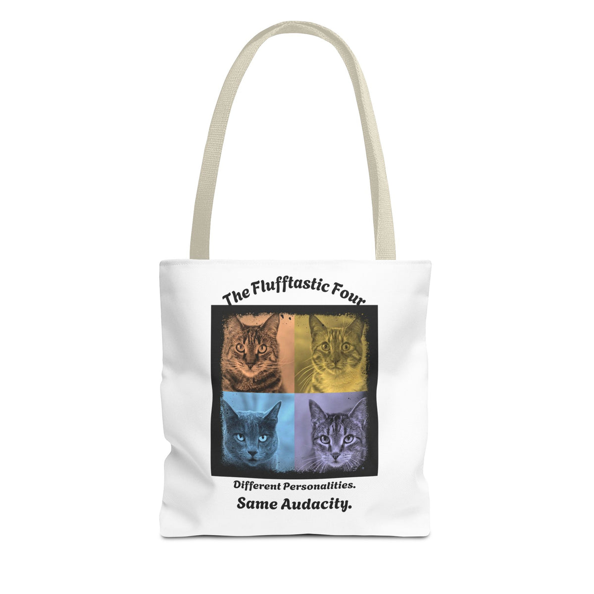 "The Flufftastic Four" — Tote Bag 13 x 13