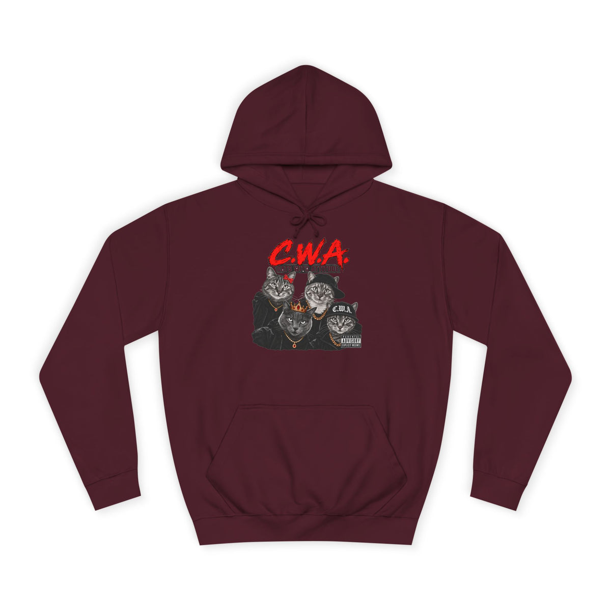 CWA Crew Graphic Hoodie — Vintage College Pullover