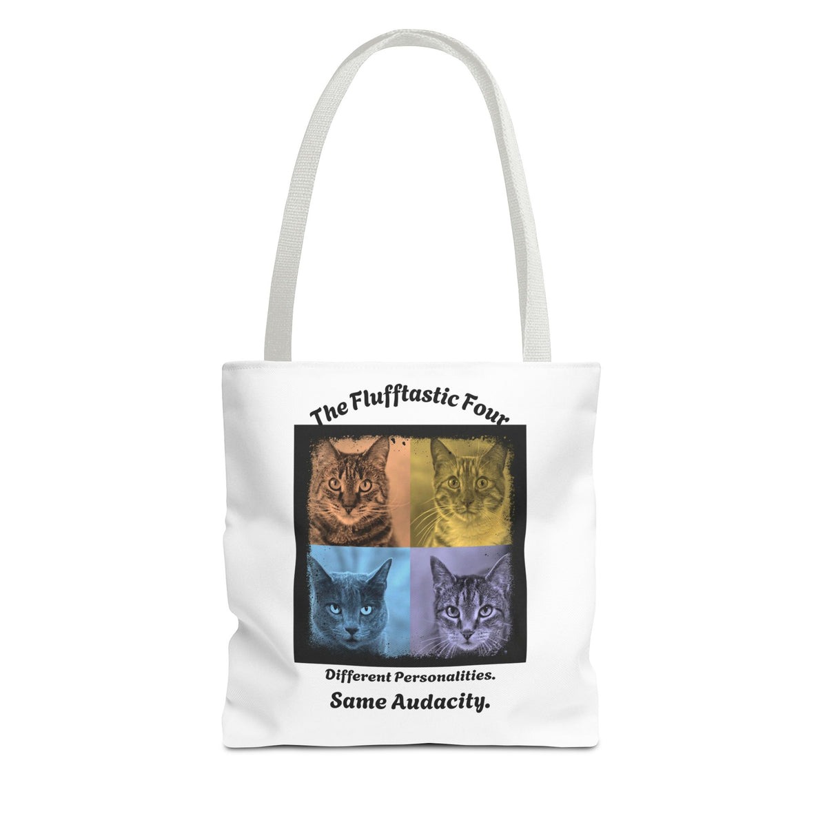 "The Flufftastic Four" — Tote Bag 13 x 13