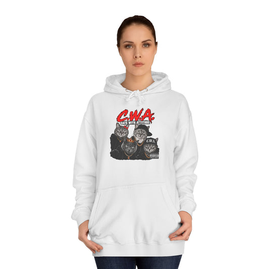 CWA Crew Graphic Hoodie — Vintage College Pullover