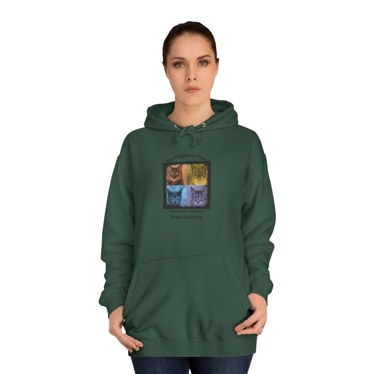 The Flufftastic Four — Unisex Graphic Hoodie