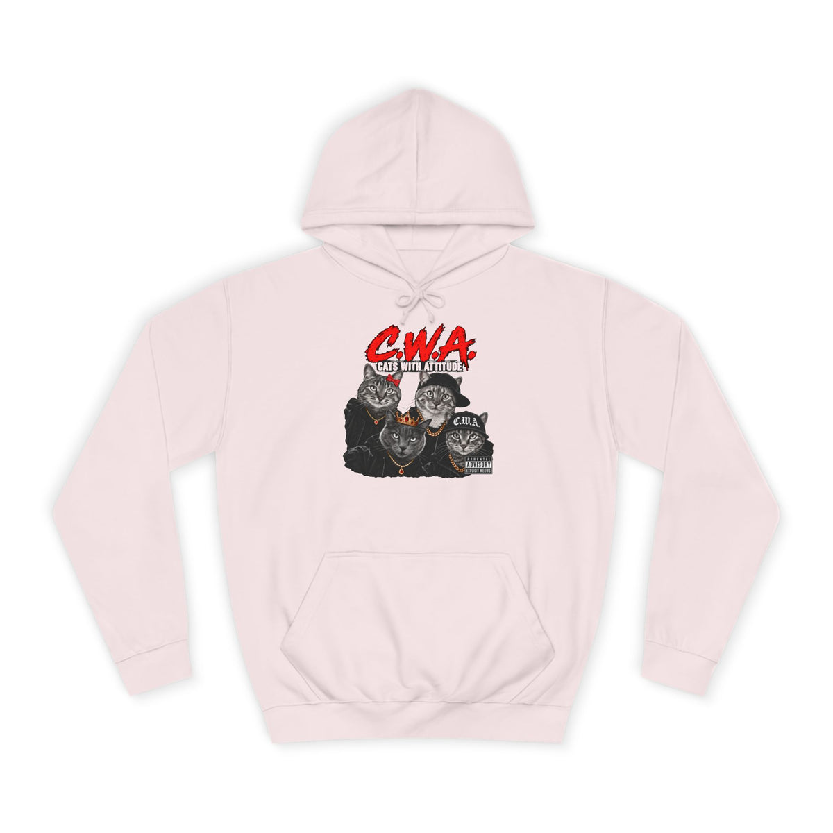 CWA Crew Graphic Hoodie — Vintage College Pullover