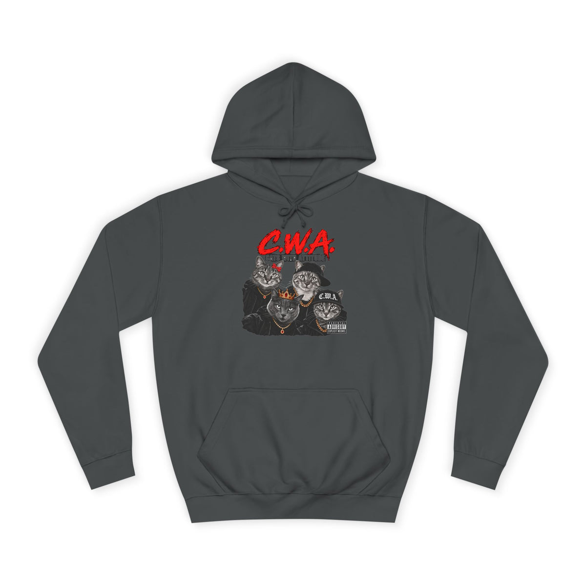 CWA Crew Graphic Hoodie — Vintage College Pullover